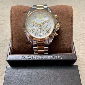 Michael Kors 2 tone gold & silver watch.